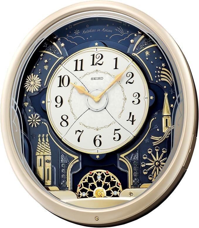 SEIKO Melodies in Motion Wall Clock – Starry Night